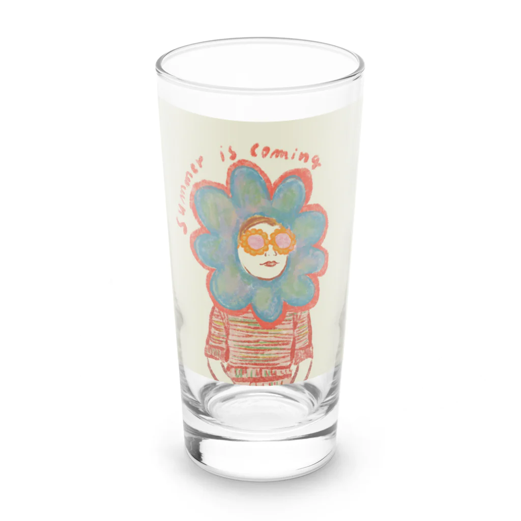 hisakonのsummer  is coming Long Sized Water Glass :front