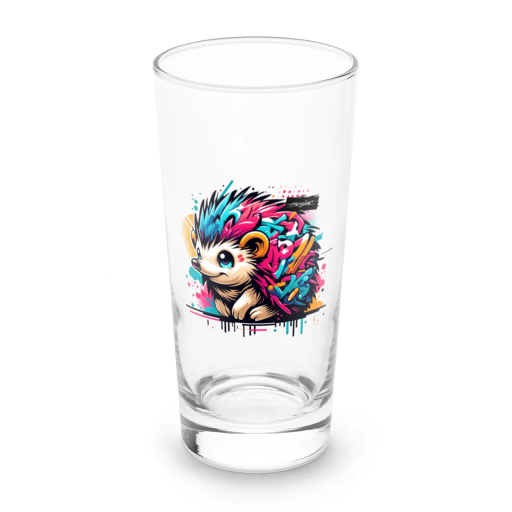 no name...のグラフティ Hedgehog Long Sized Water Glass :front