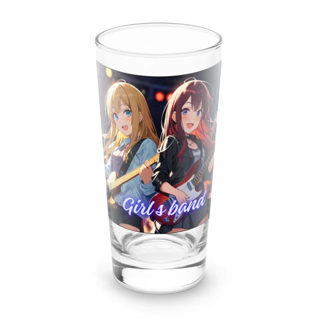 HokutoKenのガールズバンド！ Long Sized Water Glass :front