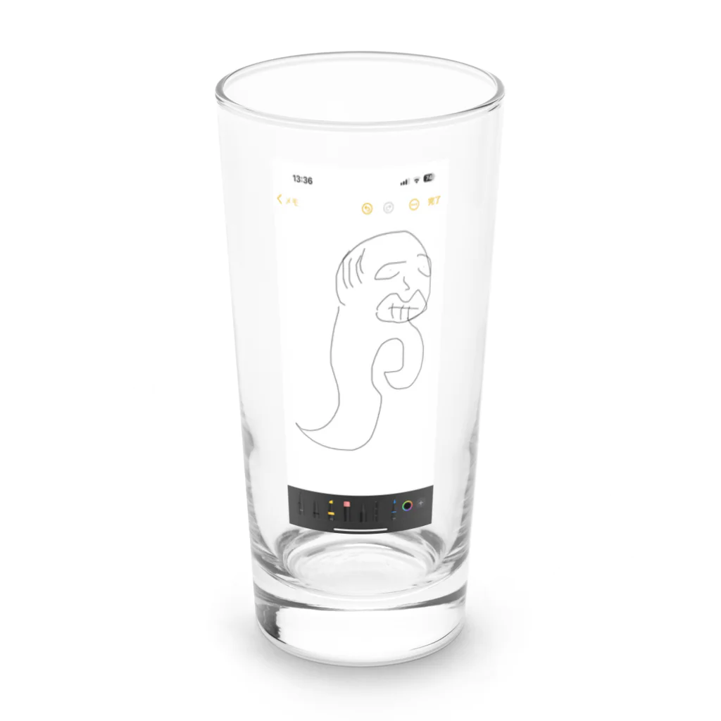 🧠→ちゃんの60代手前でおっちんだ女性 Long Sized Water Glass :front