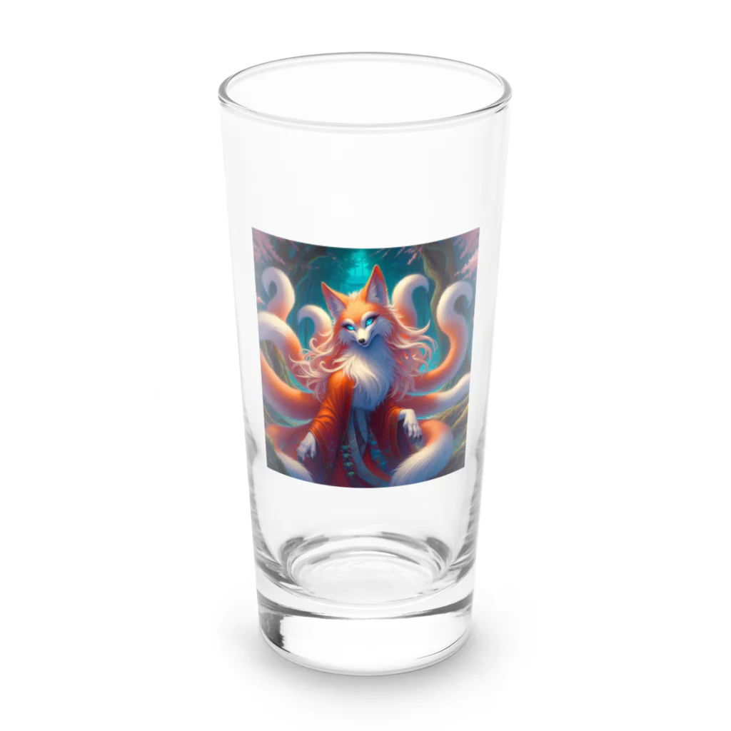 可愛いトレジャーの九尾の狐 Long Sized Water Glass :front