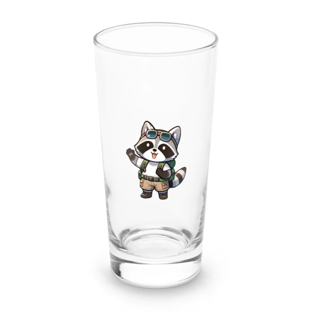 ととのいカエルのぼうけんタヌキくん Long Sized Water Glass :front