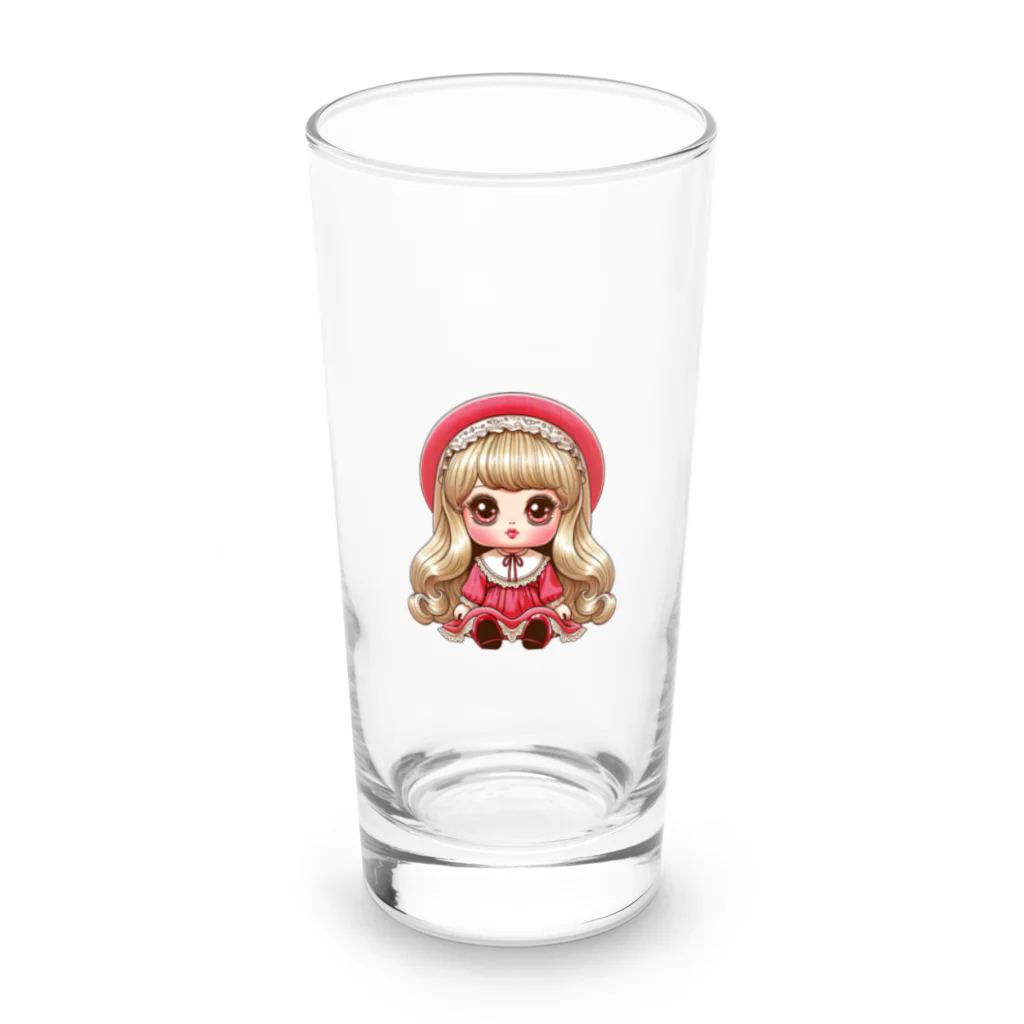 ミントキャンディのレトロなDOLL Long Sized Water Glass :front