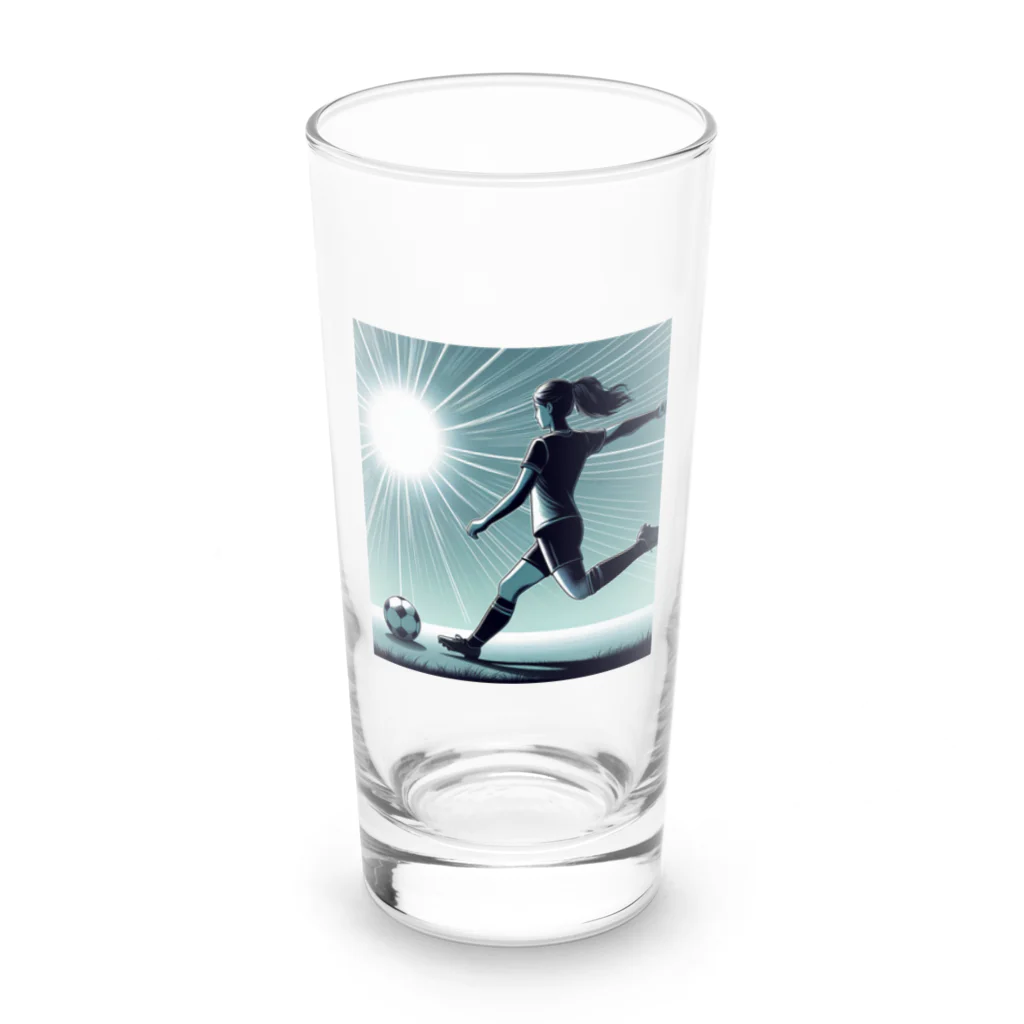 GUNSUNのサッカー少女 Long Sized Water Glass :front