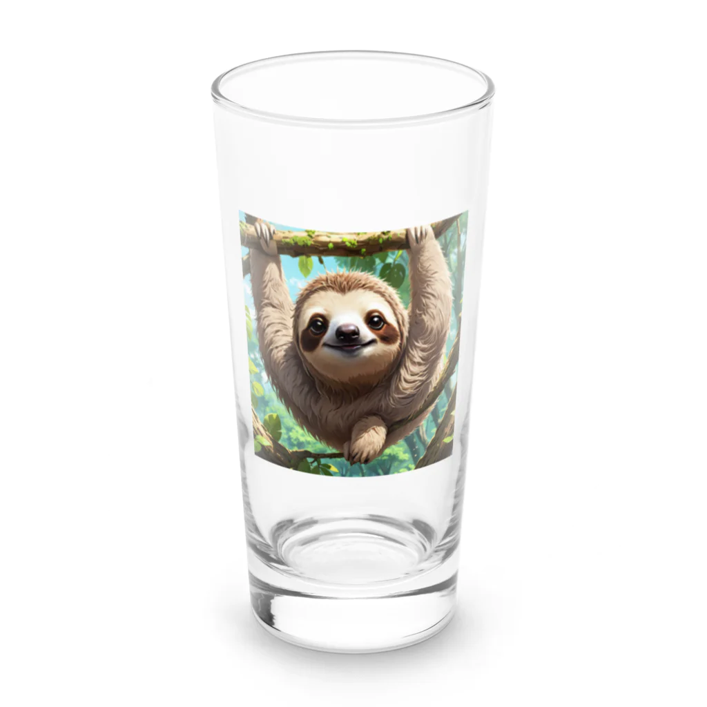 Kikimimiネコのもふもふナマケモノ Long Sized Water Glass :front