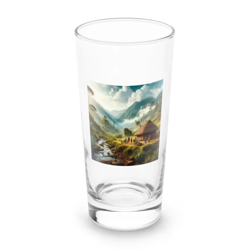 丸山晩霞オリジナルグッツの丸山晩霞近代画像グッズ1 Long Sized Water Glass :front