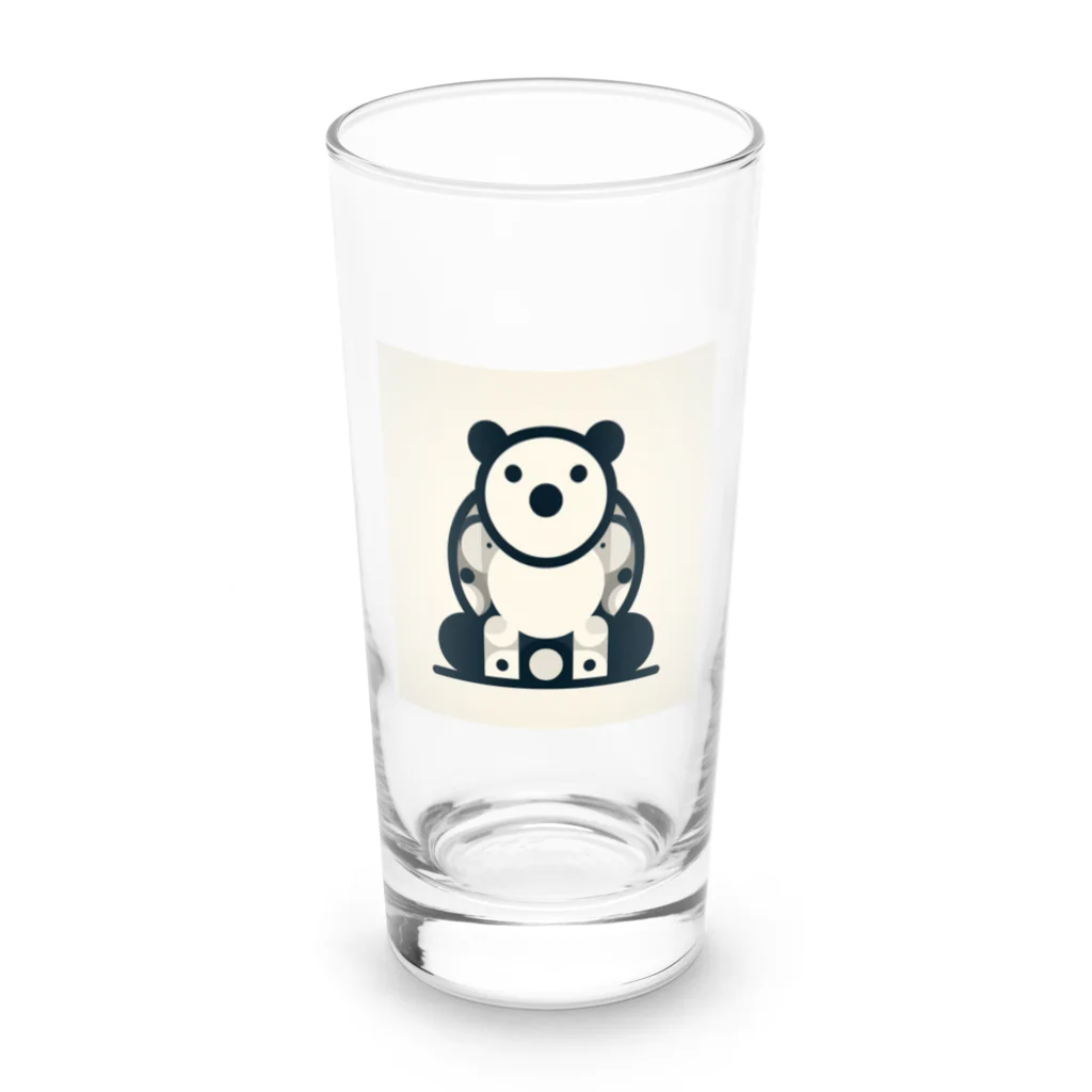 siromedakaの〇〇ぱんだくん Long Sized Water Glass :front