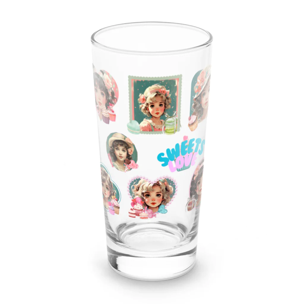 Mellow-SkyのSweets love girl〜ステッカーデザイン〜 Long Sized Water Glass :front