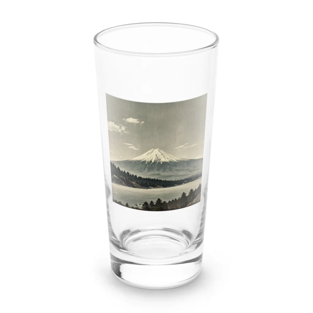 Kaz_Alter777の古風な富士山 Long Sized Water Glass :front