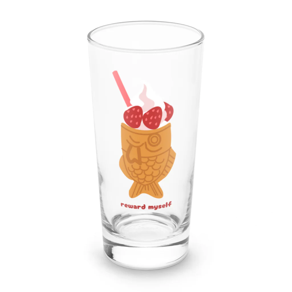 はる_社務所のreward myself Long Sized Water Glass :front