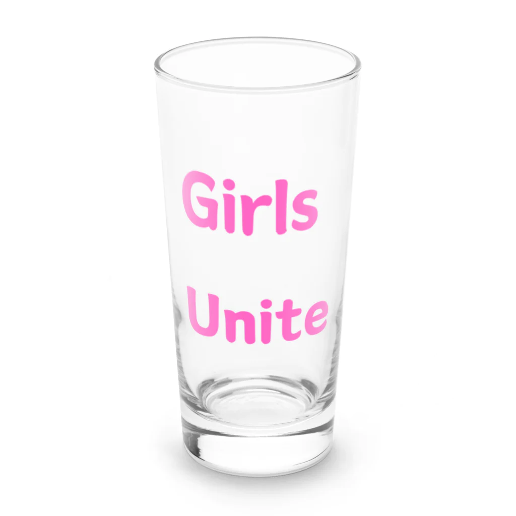 あい・まい・みぃのGirls Unite-女性たちが団結して力を合わせる言葉 Long Sized Water Glass :front