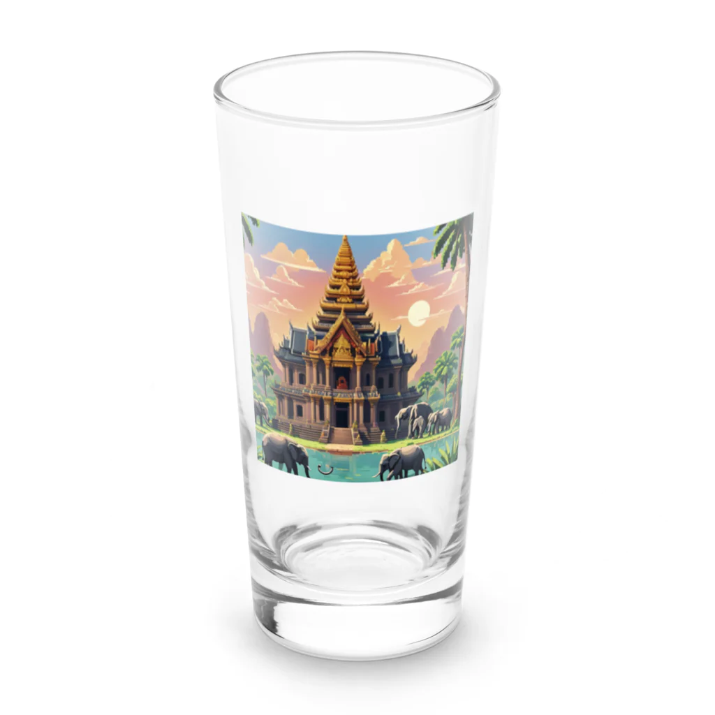 South East Asia culture shopの【東南アジアのカルチャーシリーズ】ラオスの象徴的なプーサー Long Sized Water Glass :front