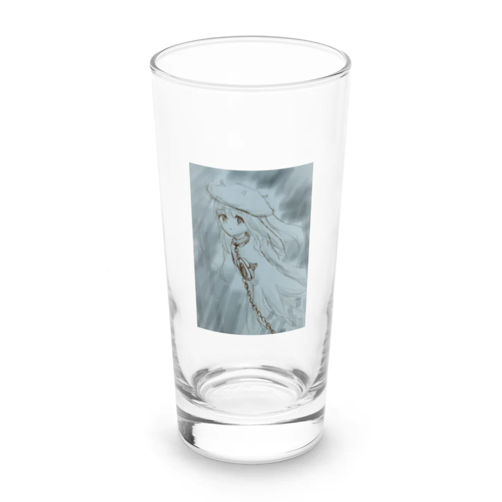 蟾ｪ(ともえ)の機雷クラゲちゃん Long Sized Water Glass :front