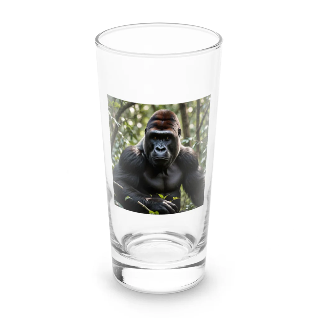 animalzのミステリアスで力強い、ジャングルの王者ゴリラが登場！ Long Sized Water Glass :front