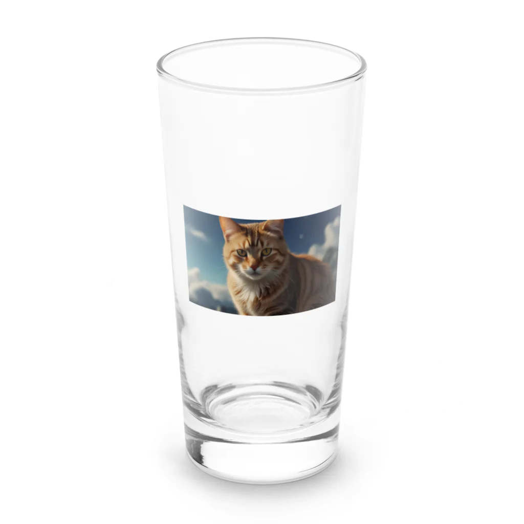 ADOのこちらを見つめる猫 Long Sized Water Glass :front