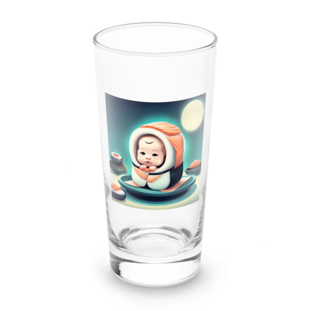 kumak0のお寿司の赤ちゃん Long Sized Water Glass :front