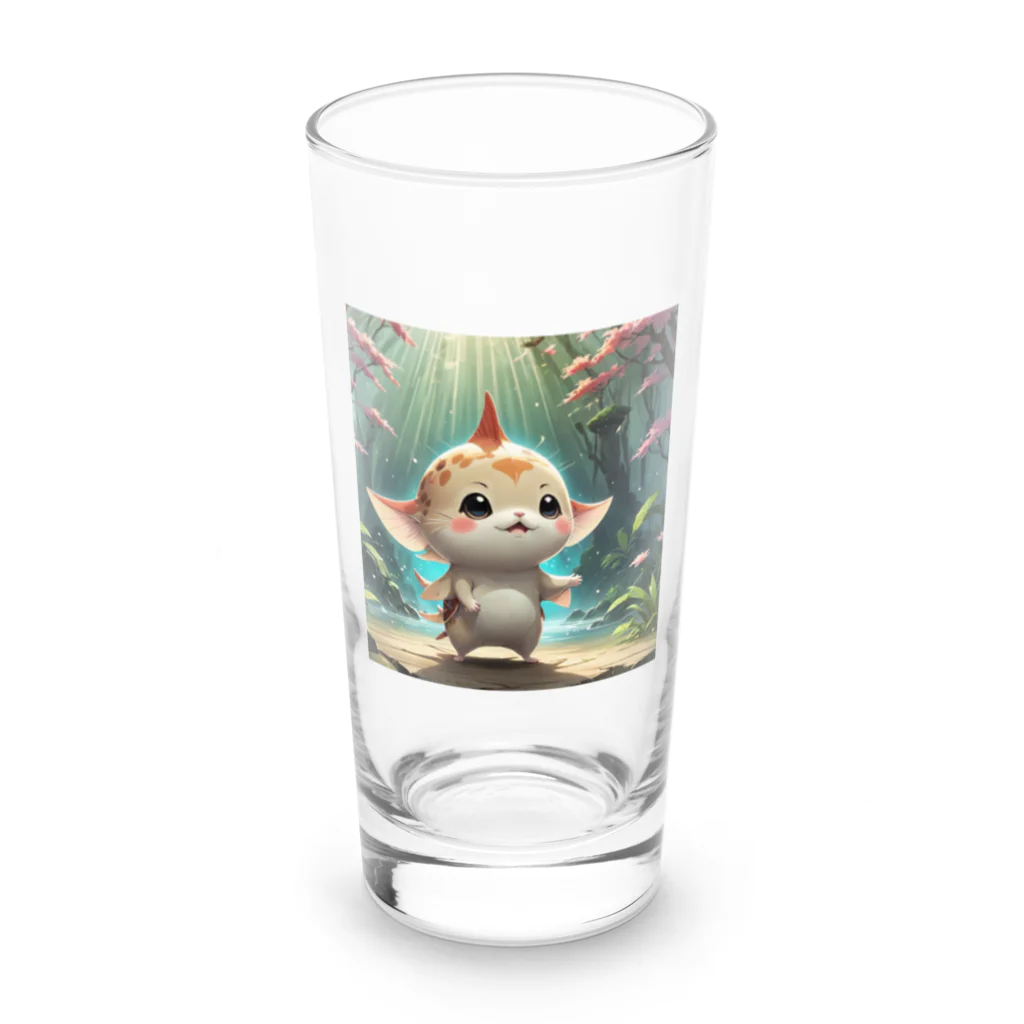 AI妖怪大図鑑のエイヒレ妖怪　炙りん坊 Long Sized Water Glass :front