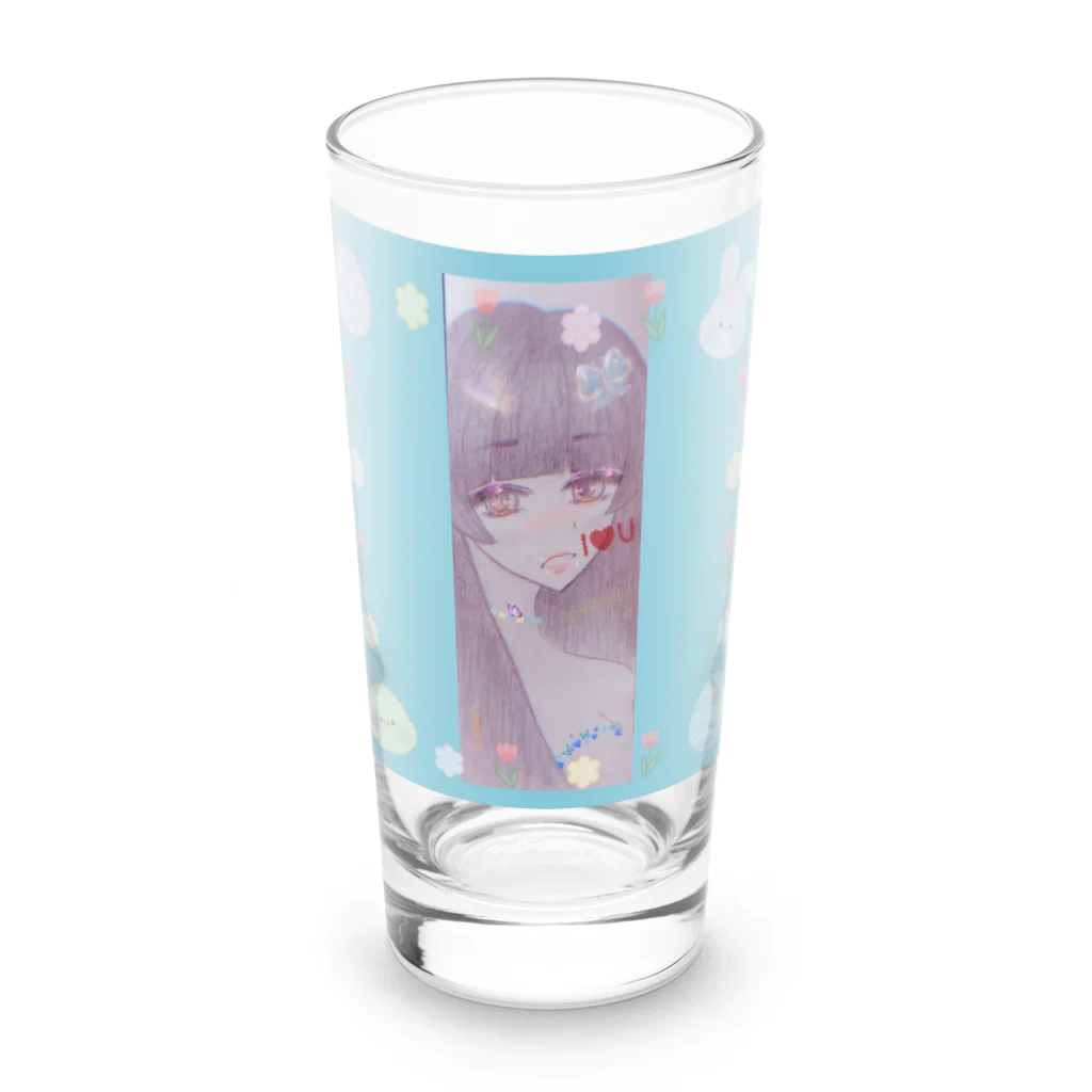 りゅ姫愛 Ｌｙｕｋｉａ🖤*･°のぐろーざちん♡ Long Sized Water Glass :front