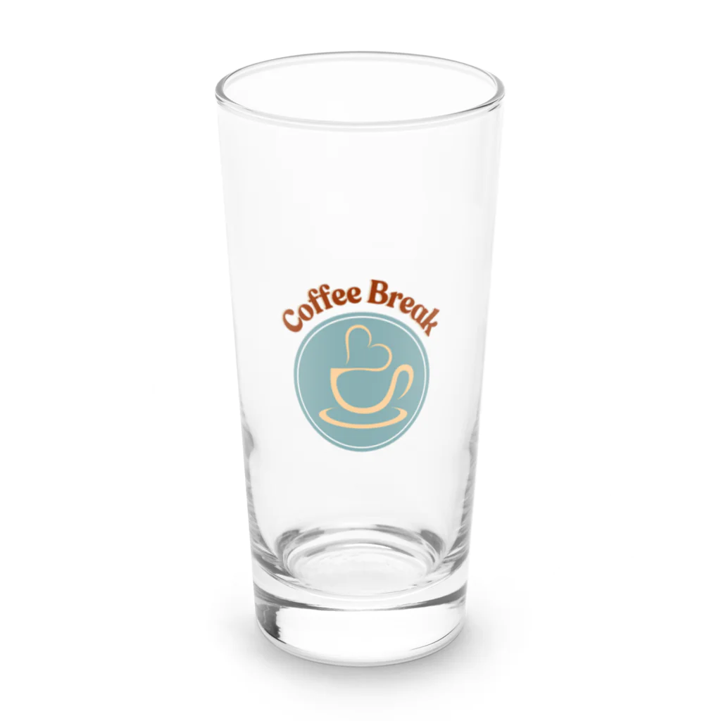 kanoh_artの「coffee break 」ワンポイントTシャツ Long Sized Water Glass :front