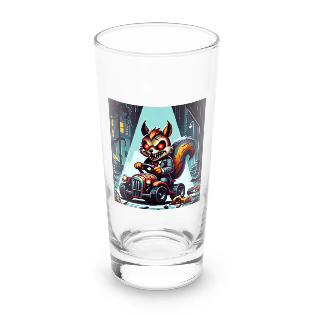 funny-itemsの深夜のドライブ、リスゾンビ君 Long Sized Water Glass :front