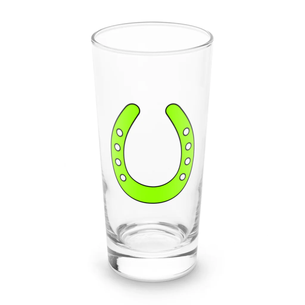 umajoの馬蹄（ホースシュー）Yellow Green Long Sized Water Glass :front