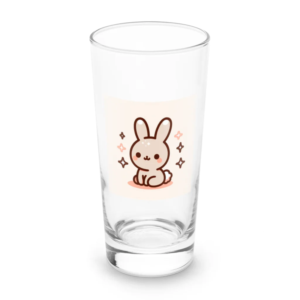 てぃえのきらきらうさぎ Long Sized Water Glass :front