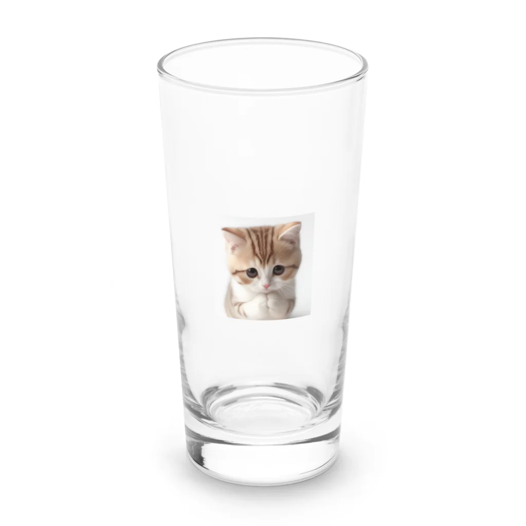 koumeiのおねがいネコちゃん Long Sized Water Glass :front