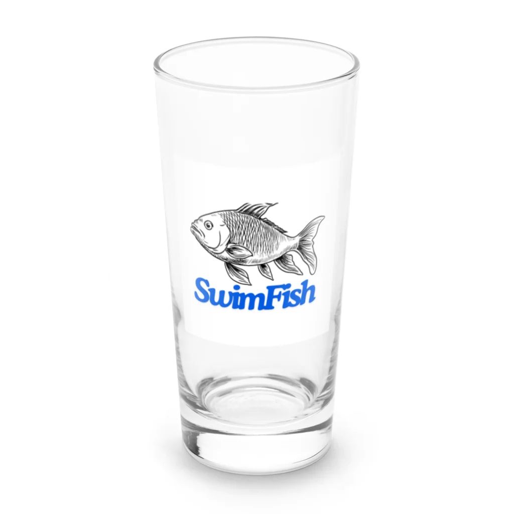 ウェブエンパイアのSwimFish(泳ぐ魚) Long Sized Water Glass :front