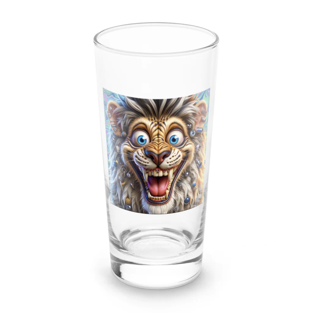 crazy_x_crazyのクレイジーライオン Long Sized Water Glass :front