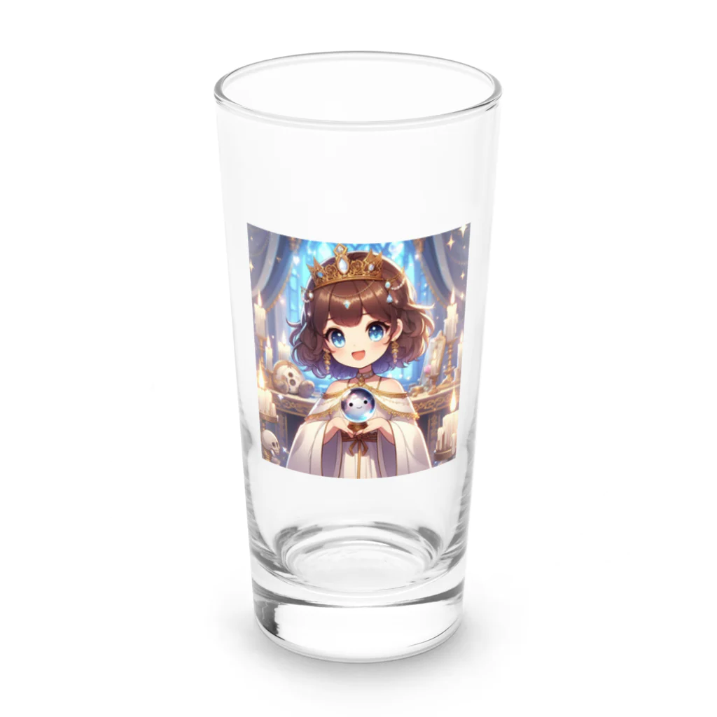 Winchester0517の魅力溢れるアニメキャラクターとして描かれた占い師 Long Sized Water Glass :front