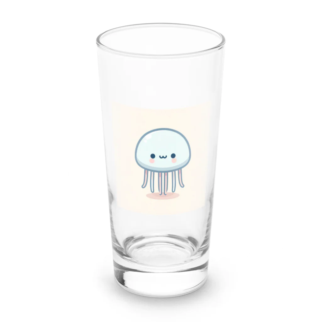 わくわく海の雑貨屋のゆるゆるクラゲちゃん Long Sized Water Glass :front