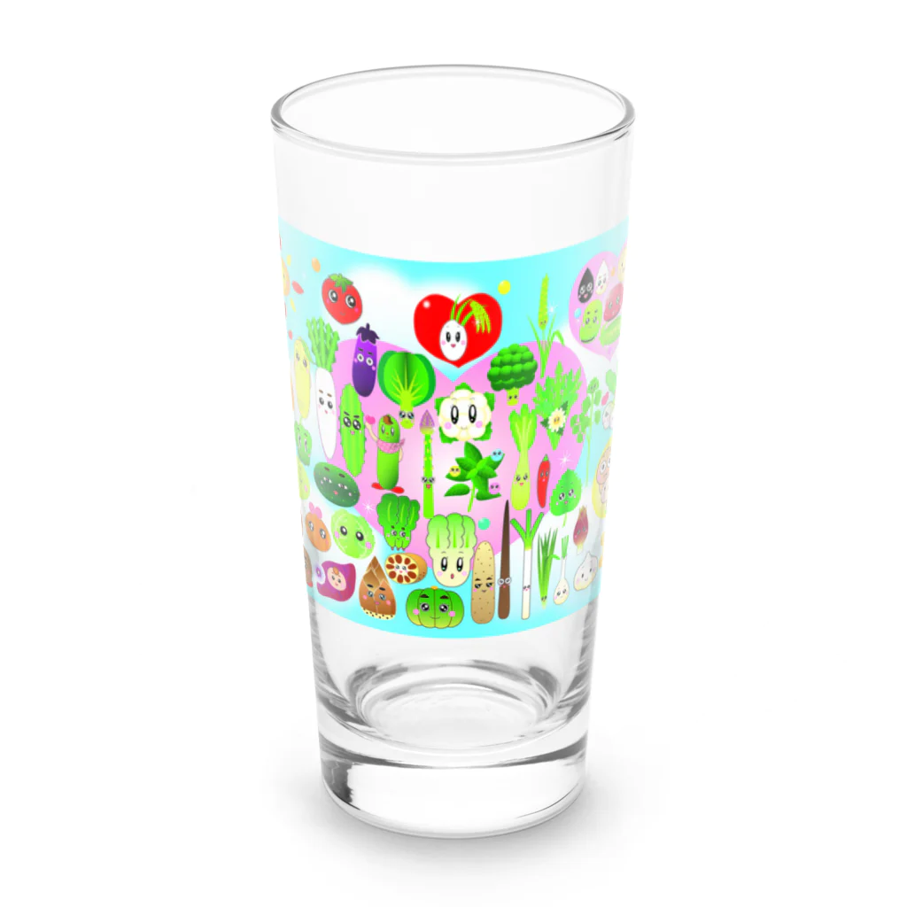 Noriko.lのお野菜オールスターズ Long Sized Water Glass :front