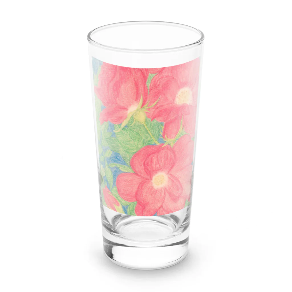 つぎのノックアウト　ばら Long Sized Water Glass :front