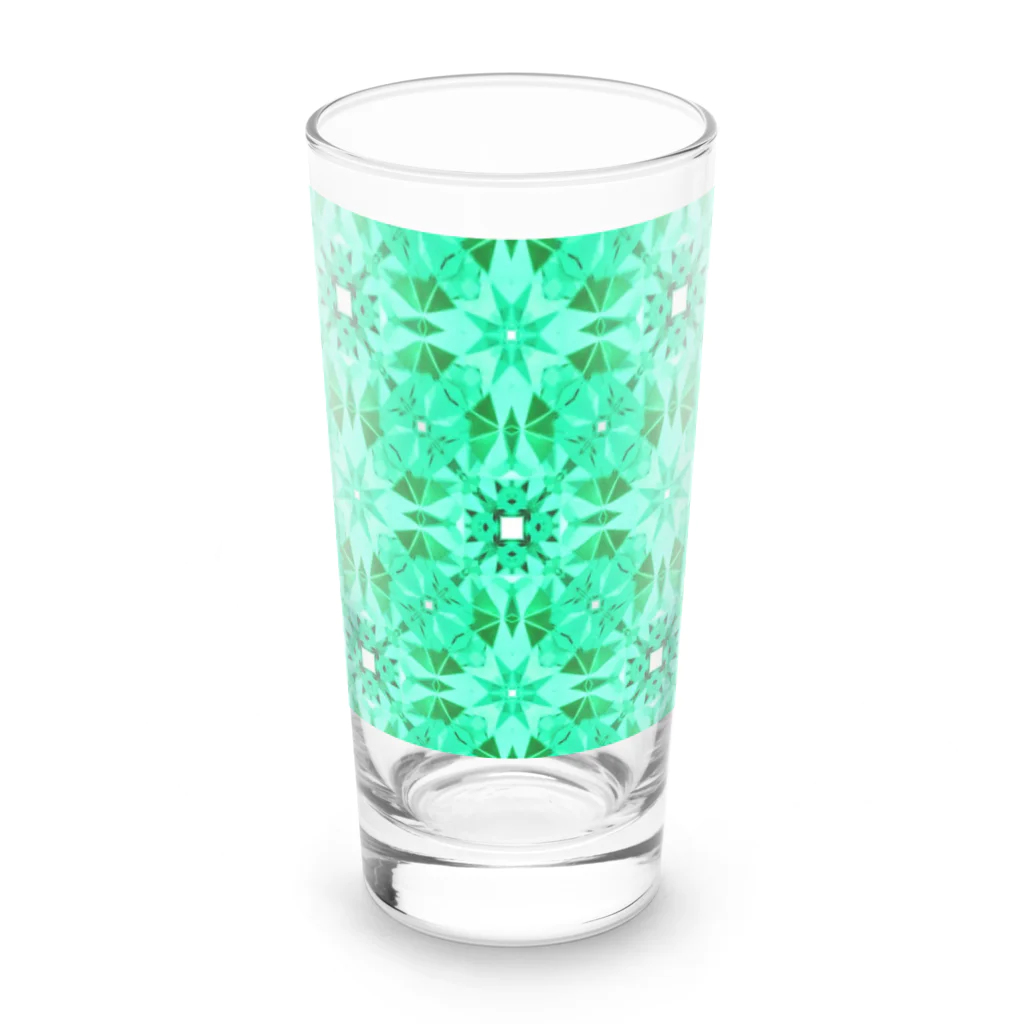 jewelry✖️ kaleidoscopeのエメラルドの宝石の光を閉じ込めました！ Long Sized Water Glass :front