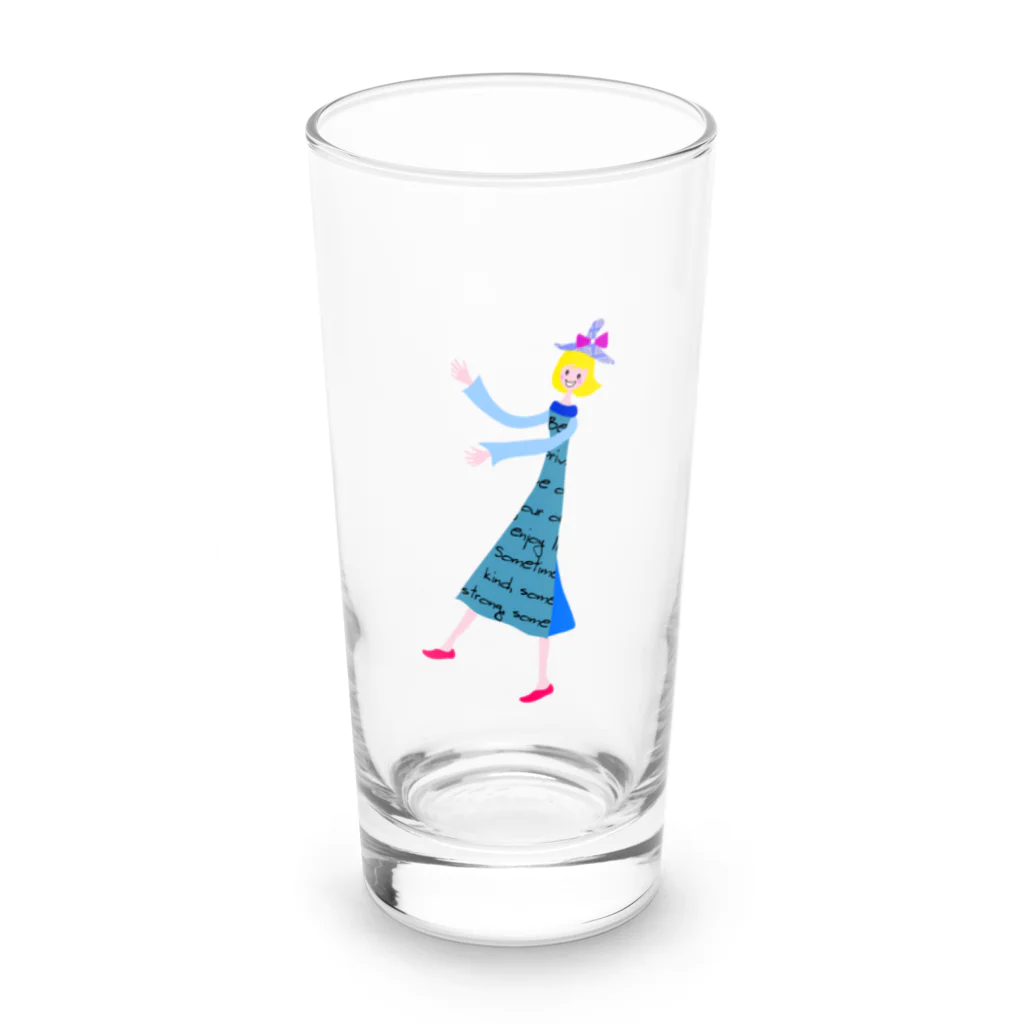 nachau7の自分らしく Long Sized Water Glass :front