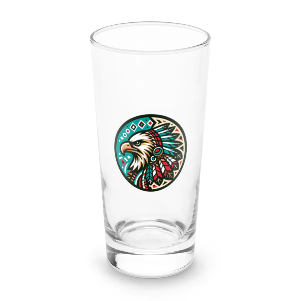 lblのNative American eagle Long Sized Water Glass :front