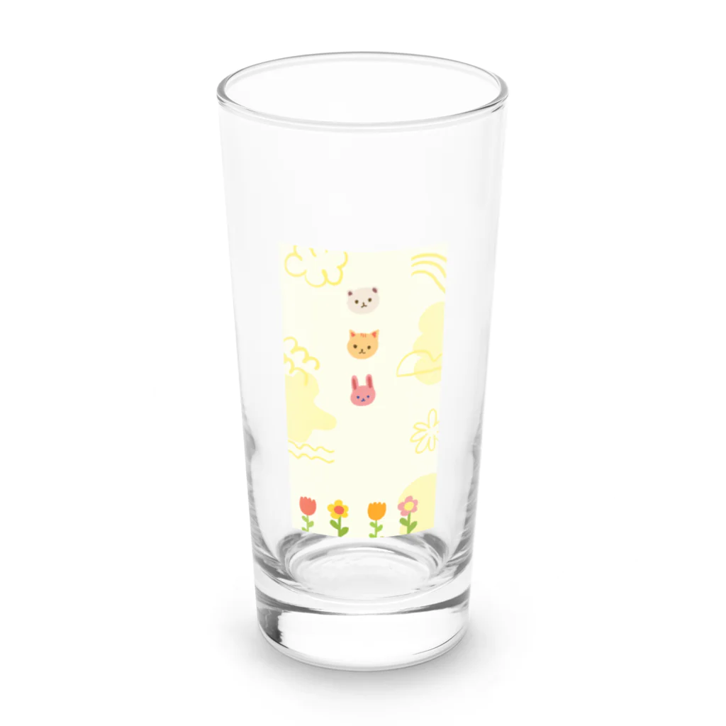 motoの微笑ましい物達 Long Sized Water Glass :front