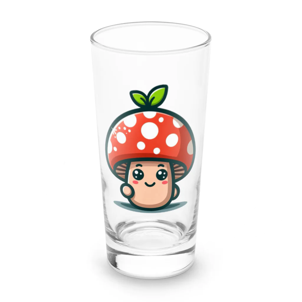 かわいいキノコくん🍄のかわいいキノコくん🍄 Long Sized Water Glass :front