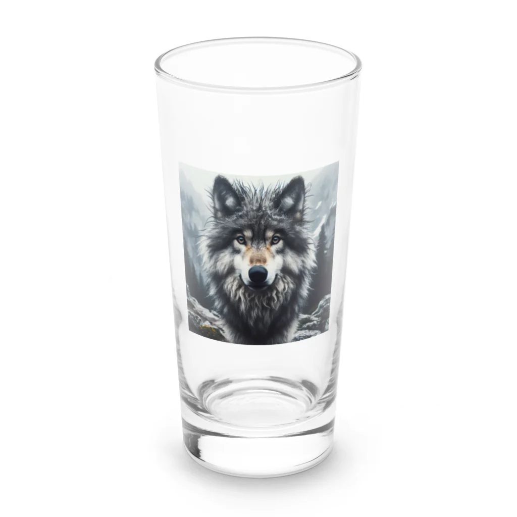 中村マコトのオオカミ　森の番人 Long Sized Water Glass :front