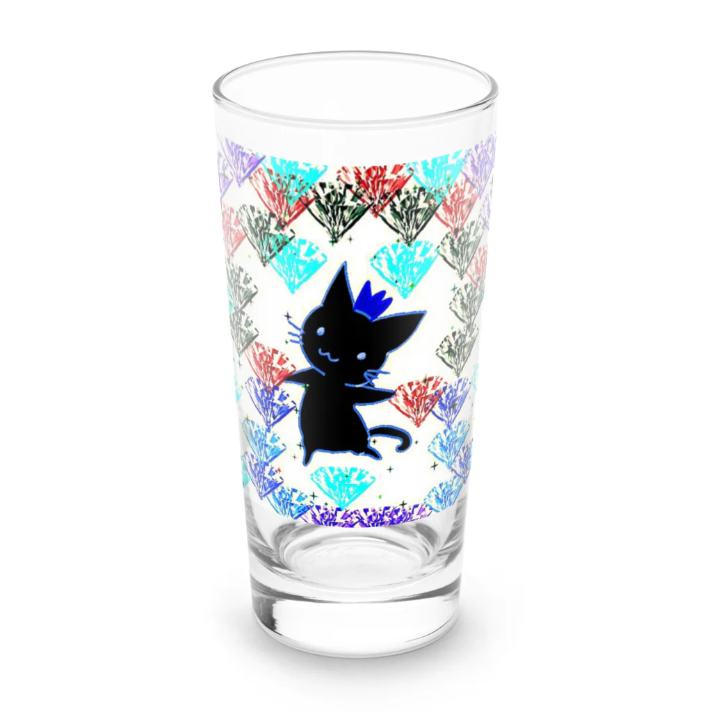 エネハピる〜🫧✨の🌹✨Dancing SHADOW Cat✨ Long Sized Water Glass :front