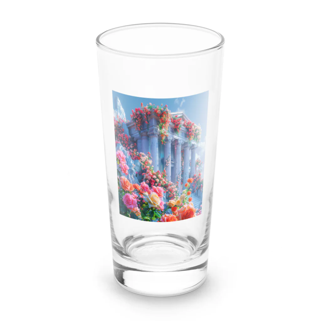 幻想ラボの「バラ色の夢の神殿」 Long Sized Water Glass :front