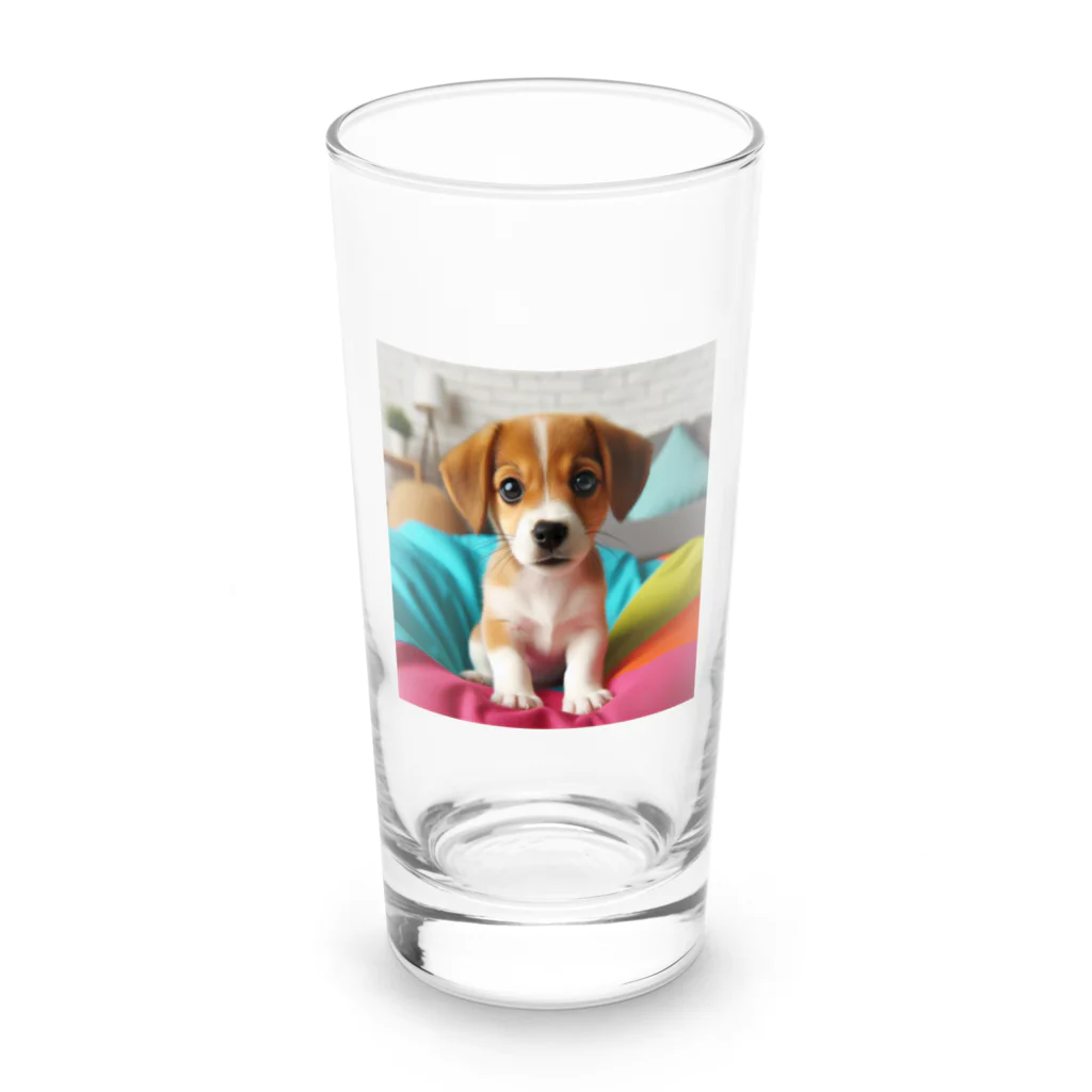 KAKOのわんちゃん Long Sized Water Glass :front