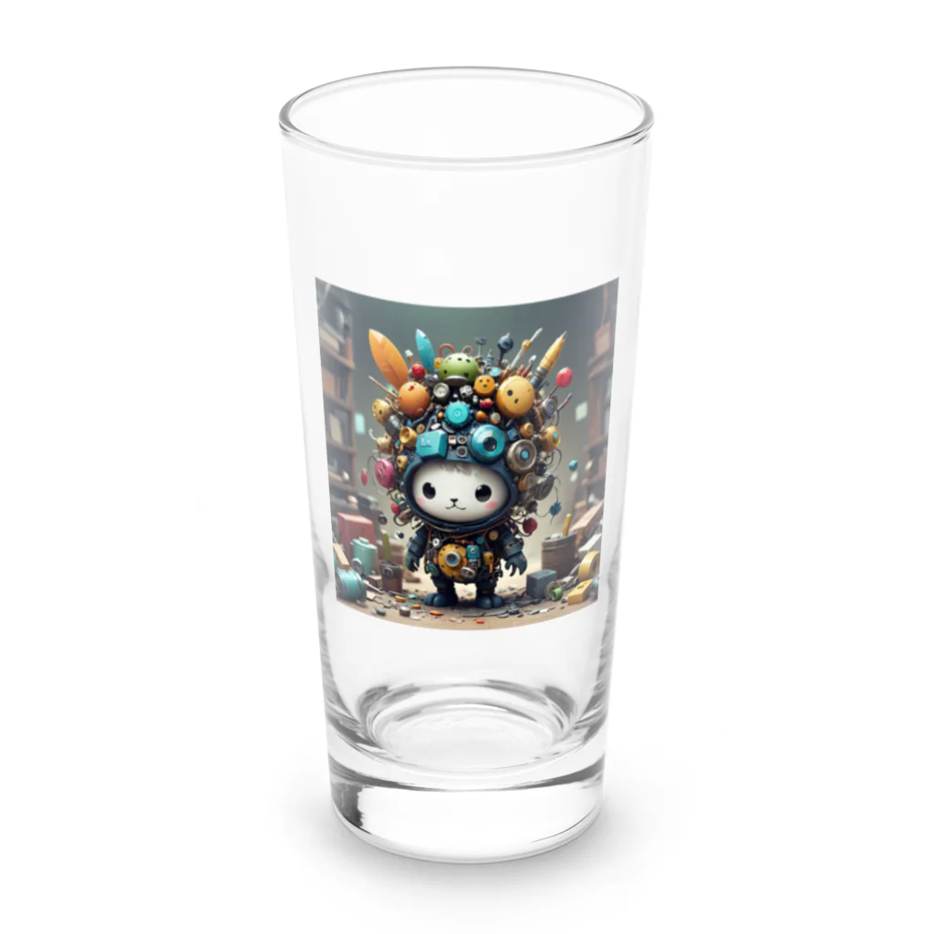 AI妖怪大図鑑のがらくた妖怪　屑魔（くずま） Long Sized Water Glass :front