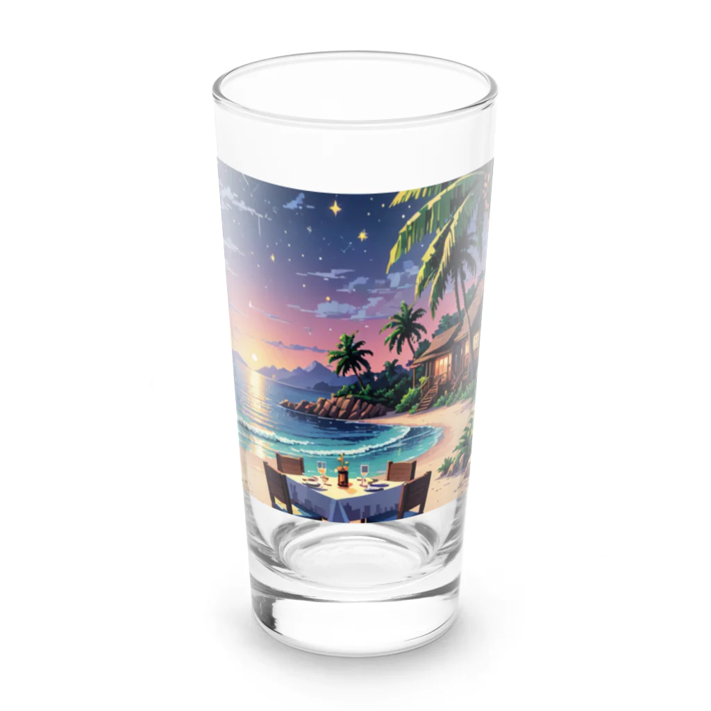 Paradise ExploreのMoonlit Palm Haven Long Sized Water Glass :front