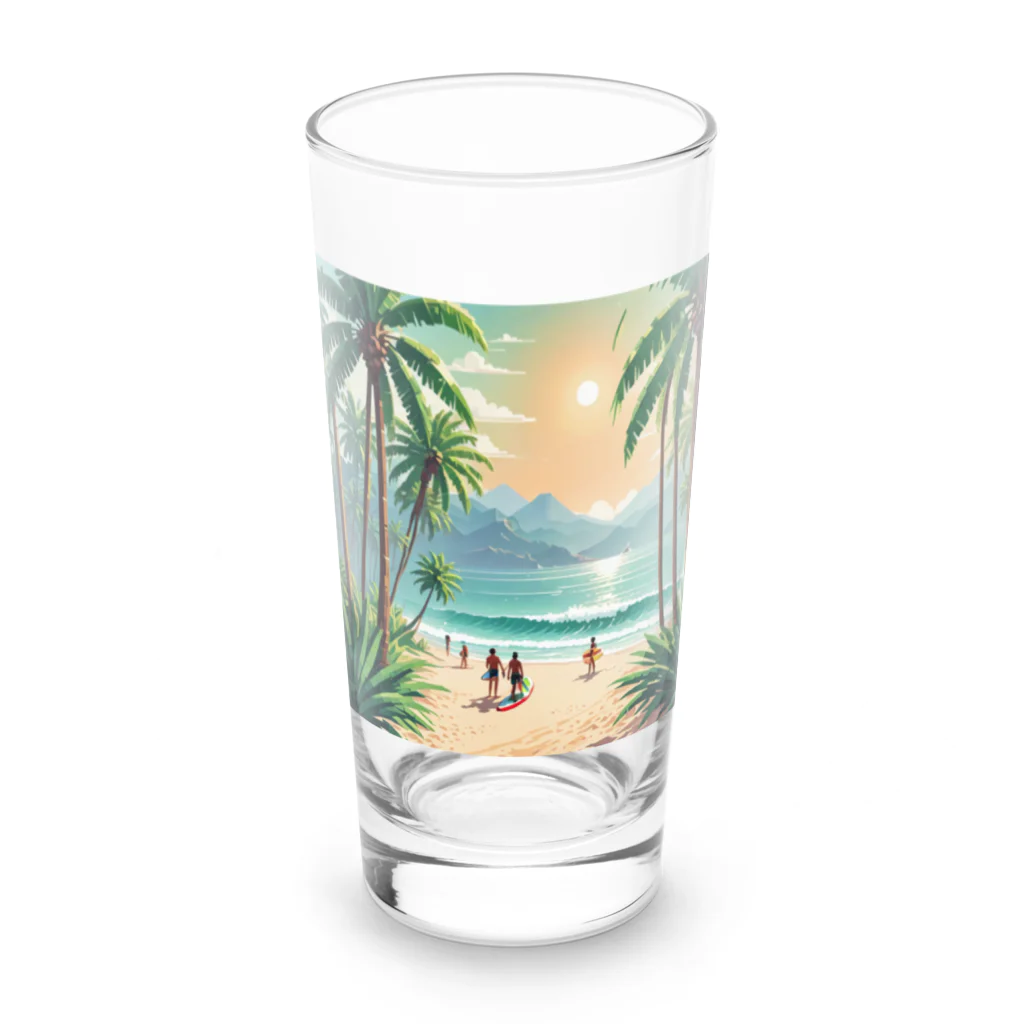 Paradise ExploreのPalm Breeze Bliss Long Sized Water Glass :front