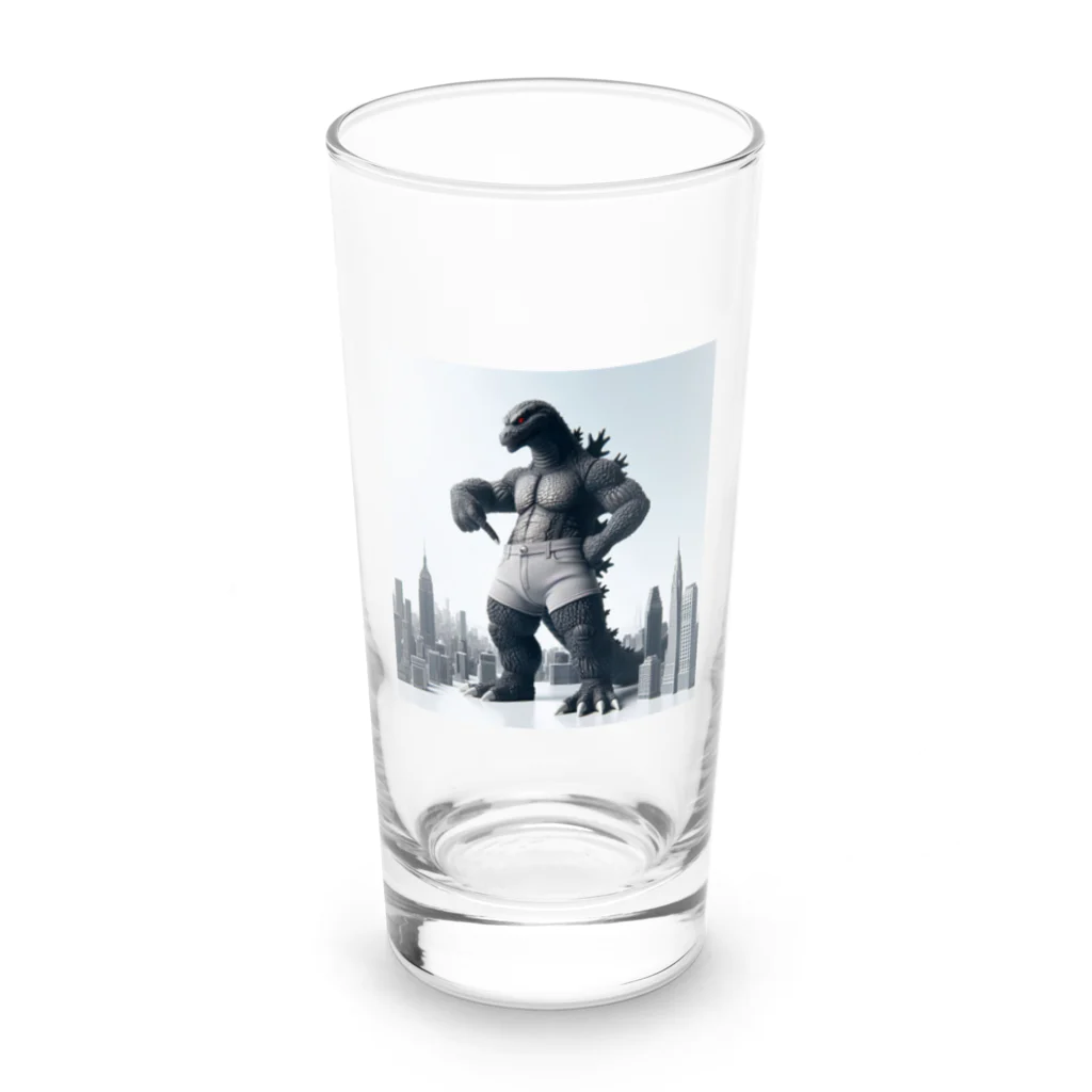 komi39のモンスターファッション　ゴジラ Long Sized Water Glass :front