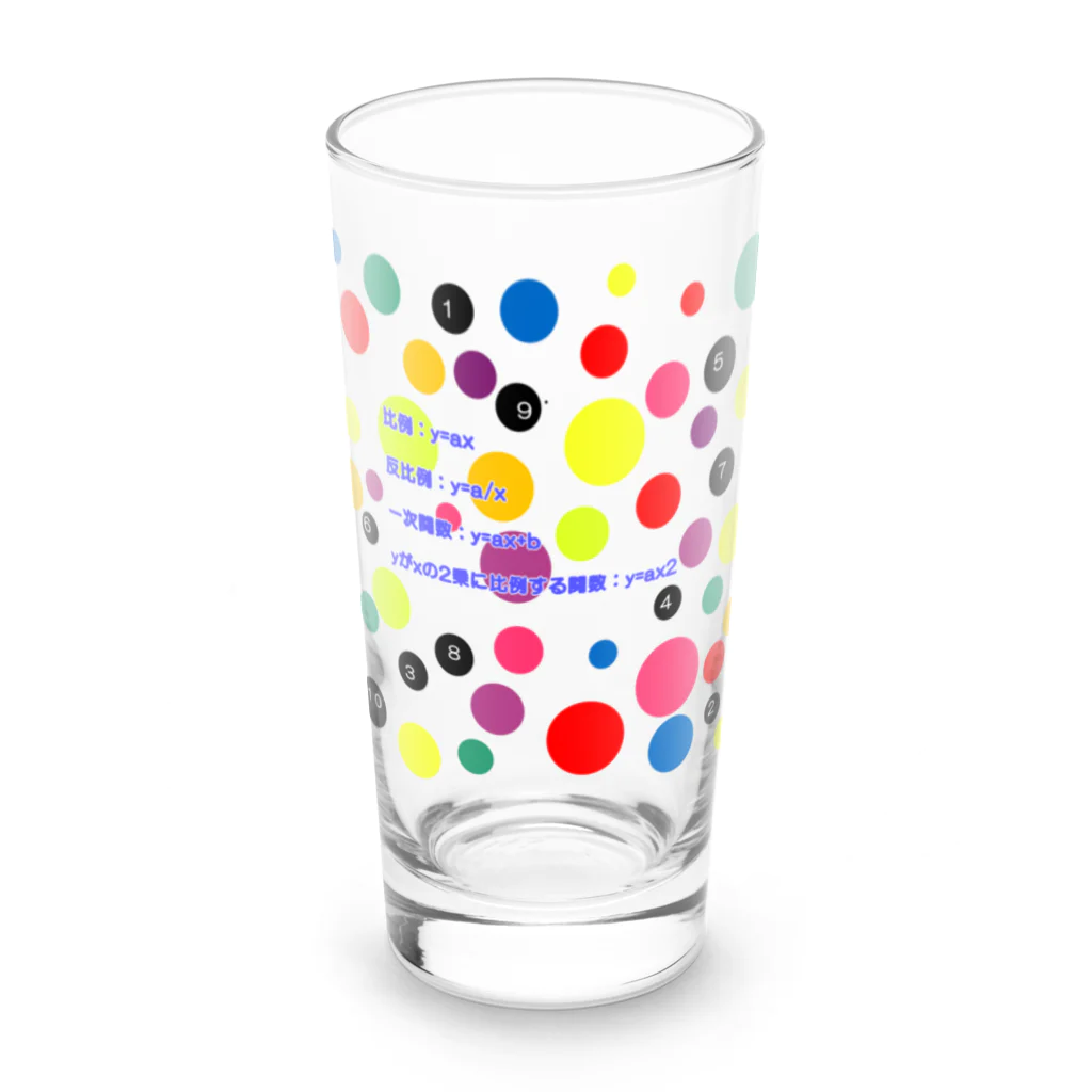 noiSutoaの比例や反比例の公式 Long Sized Water Glass :front