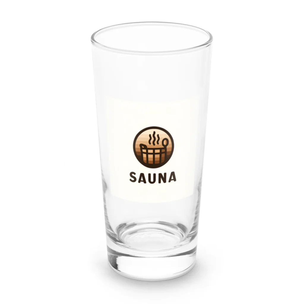 さうななうさのSauna好き Long Sized Water Glass :front