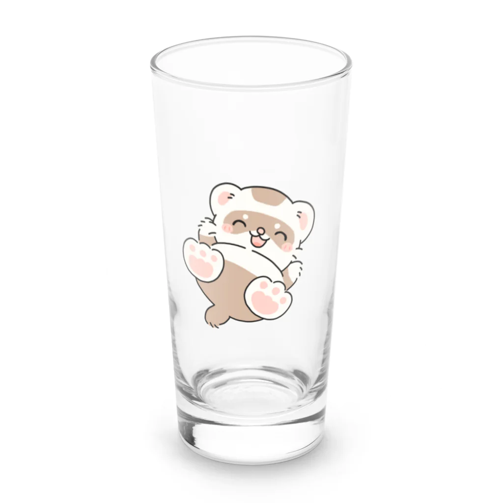 ふぇれねっと＠SUZURIのふぇれっとがころん Long Sized Water Glass :front