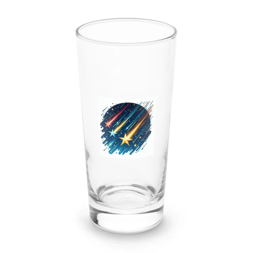 Mizのゆるハウスの3つの流れ星 Long Sized Water Glass :front